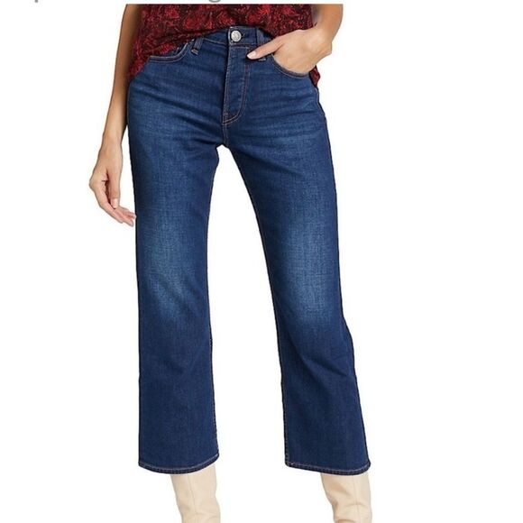 rag & bone Blue cropped Flare Wide Leg Jeans size 31 - Picture 2 of 10